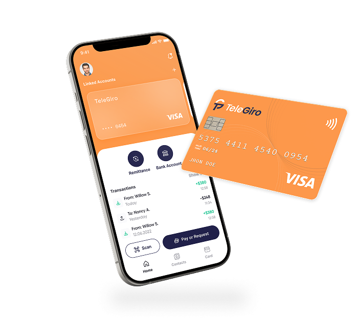 TeleGiro App and Card